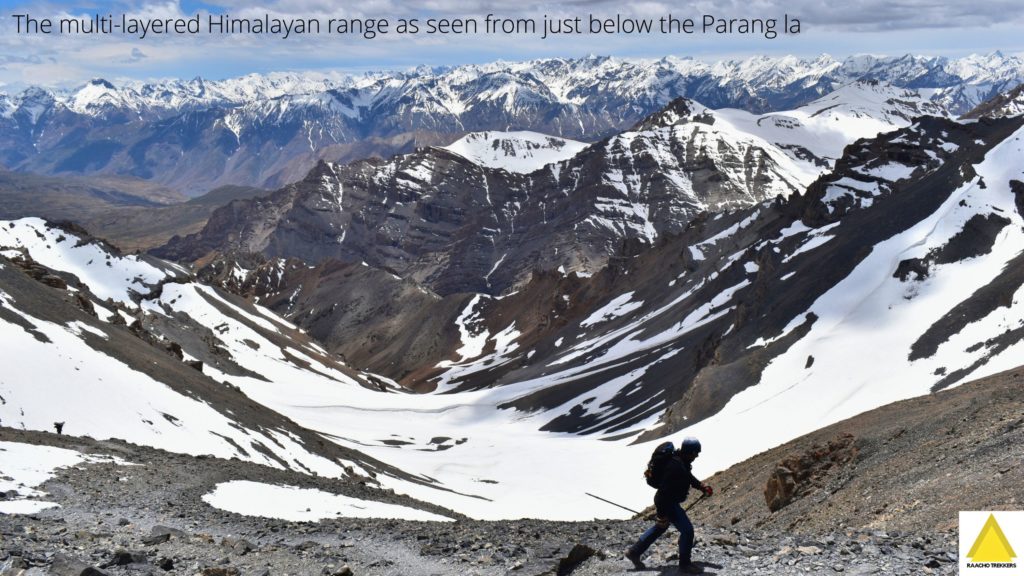 Greater and Trans Himalayan ranges as seen from Parang La pass