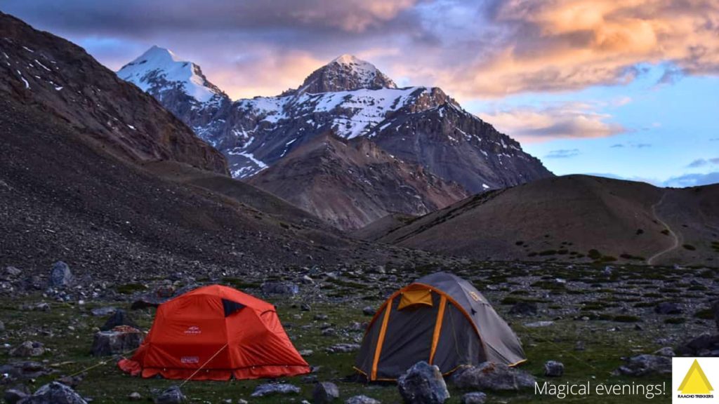 Surreal evening at one of the campsite on Parang La route
