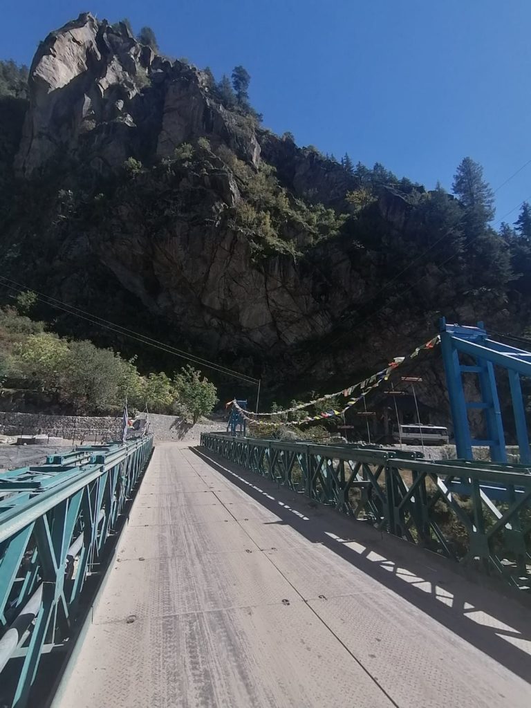 A bridge over Gangarang steam of Sangla