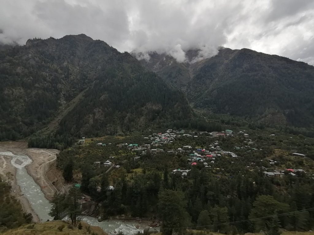 View of Batseri village from Sangla-Chitkul road