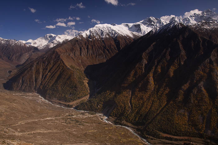 View from above Chitkul village