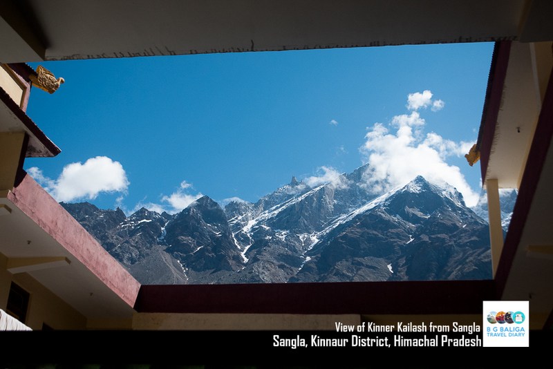 View of Kinner Kailash from Sangla , Baspa valley , Kinnaur