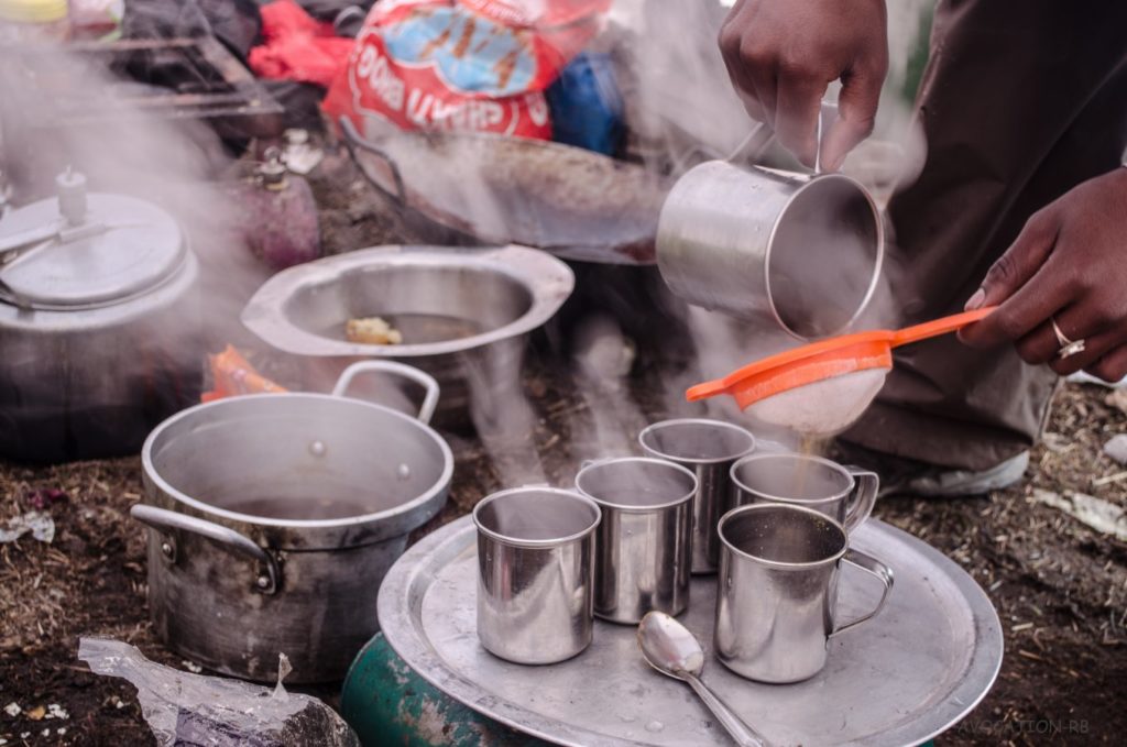 Teatime , Camping at Ranikanda [Lamkhaga pass trek expedition 2015]