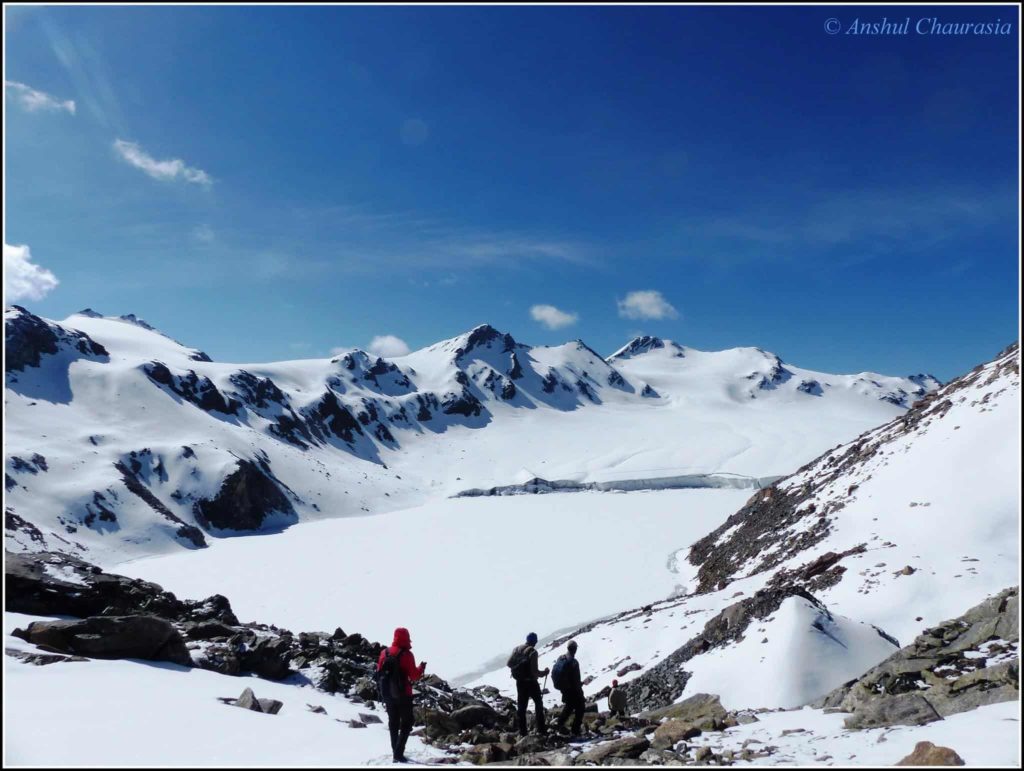 First view of Mayali Glacier [Auden's col trek]
