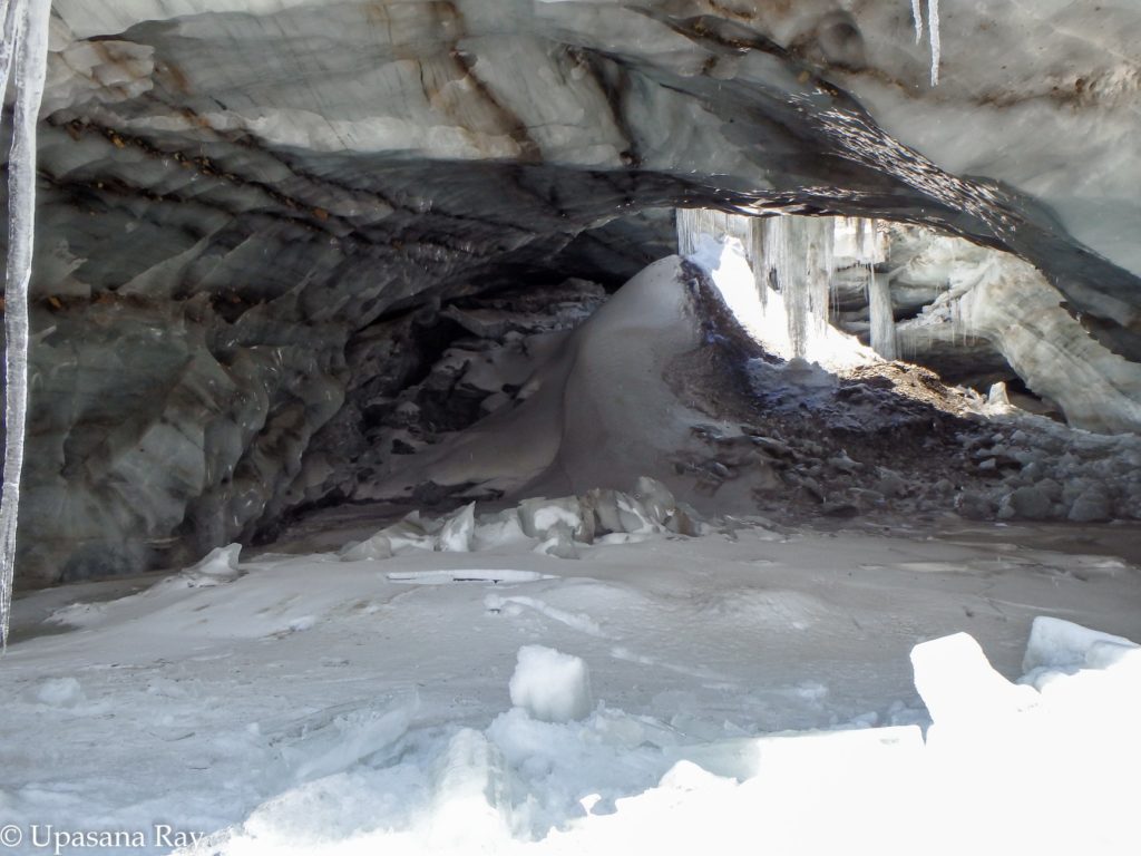 Baspa glacier ice cave 