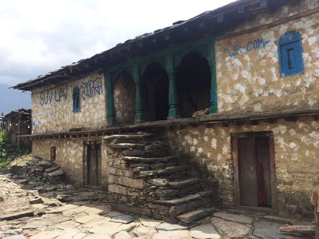 Painted house in Bhilangana valley