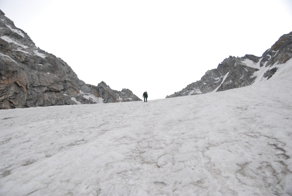 Climbing the glacier below Borasu pass
