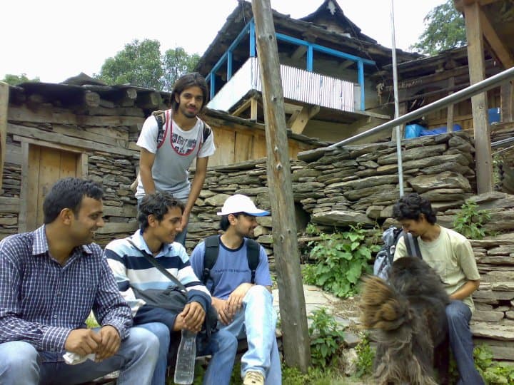 Taking a breather in Janglikh village