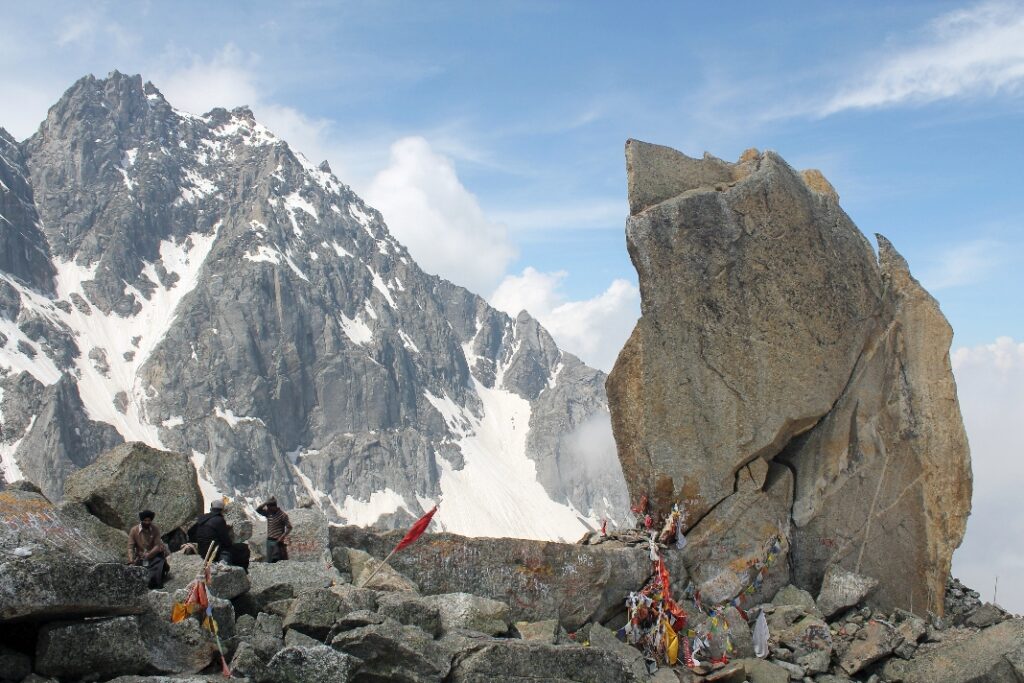 Side faces of Shivling and Kinnaur Kailash (6050m) peak