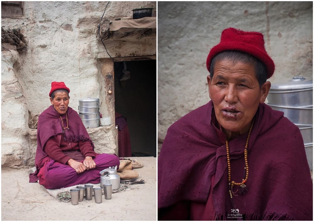 Jomo or Budhhist nun at Charang monastery