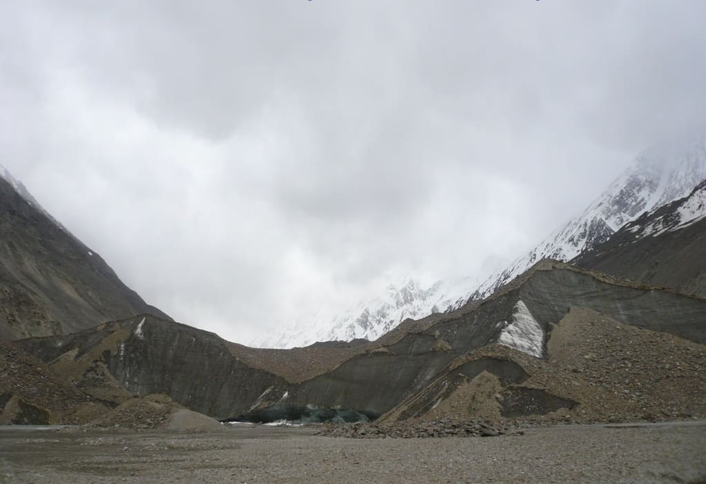 Snout of Baspa Glacier