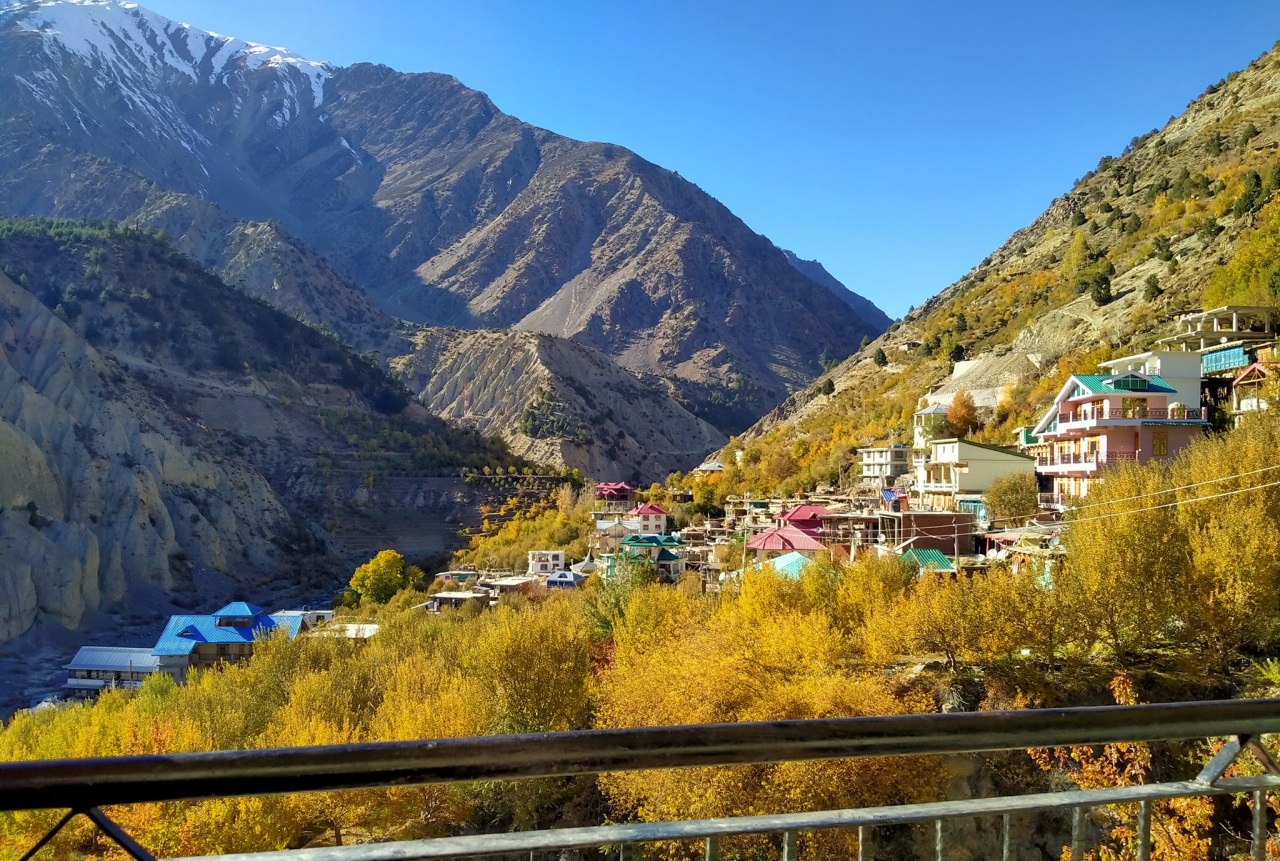 Ropa valley of Kinnaur during Autumn month of November